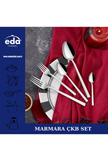 Eda Marmara 60 Pcs Fork Spoon Set