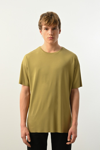 İLKCET MODA Diver Fabric Flexible Men's Tshirt