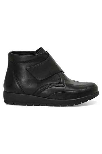 Polaris 5 Point 104577.Z Velcro Orthopedic Non-Slip Sole Leather Women's Boots Black