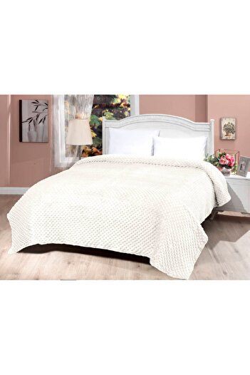 MİNK All Season 523 Ivory XL Blanket - Mink Blanket