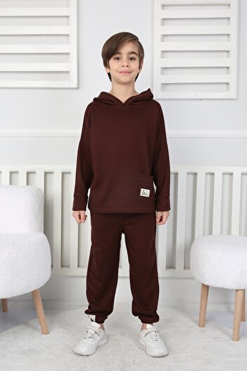 e-çocuk Boy's Set - Hooded and Soft Warm