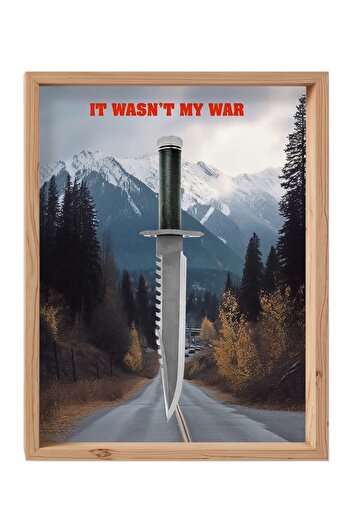Jeronkarji John Rambo - First Blood Ahşap Tablo Çerçeveli Ev Dekorasyon Duvar Poster Dekoratif