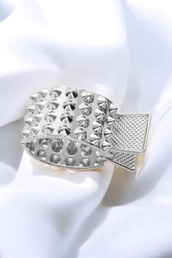 PETEK AKSESUAR Metal Punk Stepping Style Horse Tail Clip Hair Clip
