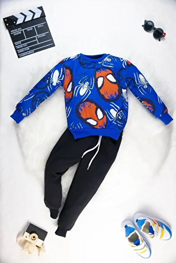 Yalçınoğlu Kids Boy's Set - I Special Design, 3 Thread Raster, Leisure Cataca in the Cabinet