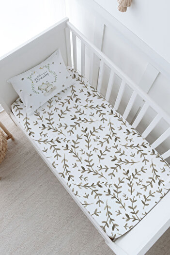 Tuğba Kuğu Damask Elephant Baby Size Fitted Sheet Set for Baby Series