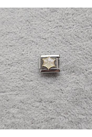 SiestaAccessories Italian Bracelet Charm - White Snowflake