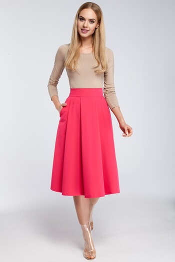 Made of Emotion Midi skirt with pleats and pockets