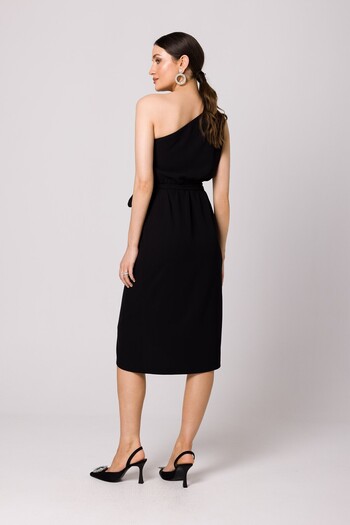 Makover Elegant one-shoulder dress