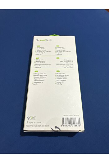 Soultech DK060B Comfort Type-C - IPHONE 3A Şarj ve Data Kablosu
