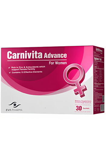EVAPHARMA Carnivita Advance for Women - 30 Sachets