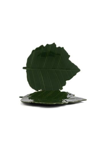 Mikasa Moor Leaf Green 2-Piece Plate 28X25Cm