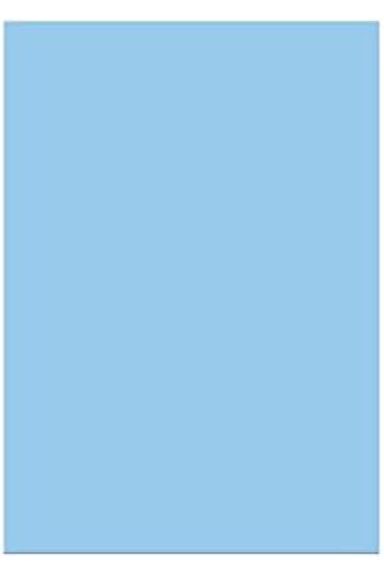 STOREMAX Snshop A5 Cardboard Cover Notepad, Pastel Series, 80 Sheets, Plain, Baby Blue 467437