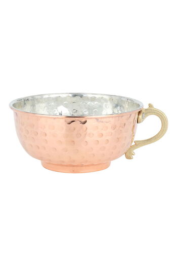 Alsaif Gallery Al Saif Gallery Copper Bowl, 11.5 x 4.5 cm, Turkish, with handle - Copper
