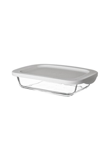 Dania 0.7L Rectangular Glass Oven Tray with Lid