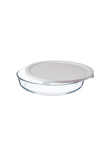 Dania Round glass baking dish with lid, diameter 26 cm