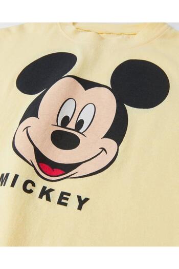LADİN Yeni Sezon Erkek Çocuk Mickey Mouse Sarı Renk Alt-üst Takım Sarı