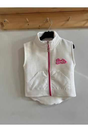 minibambi White Ribbed Girl's Vest