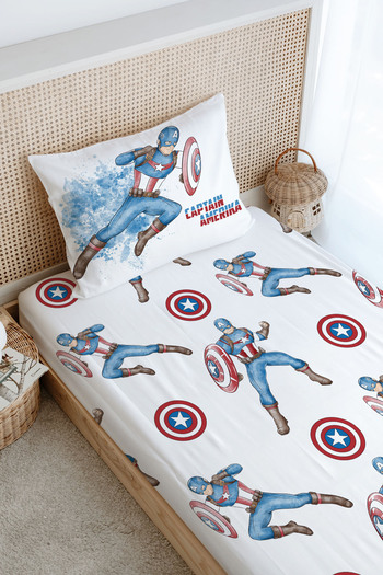 Tuğba Kuğu Captain America - Single Elastic Sheet Set