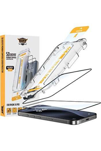 STOREMAX 5D Compatible with Polysight Labs 16 Series Screen Tempered Glass with 2 Application Apparatus (16 Pro) Trendza