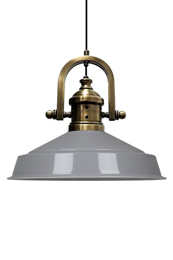 Bamyum Asletl-Marine Industrial Vintage Hängelampe  40 cm, Grau Metall Pendelleuchte