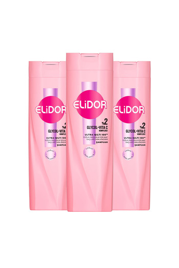 Elidor Ultra Shine Hair Care Shampoo - Intense Shine, 400 ml X3