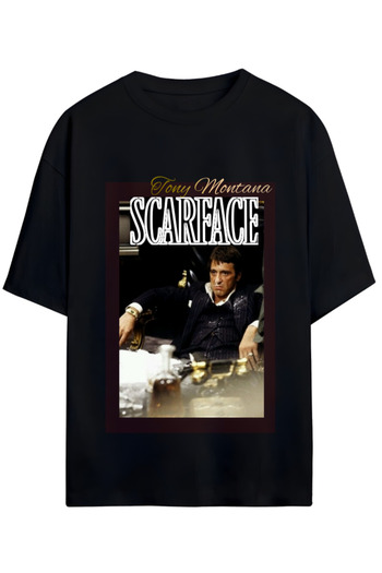 MAGORS SCARFACE TONY MONTANA ΣΧΕΔΙΟ UNISEX OVERSIZE ΒΑΜΒΑΚΙ