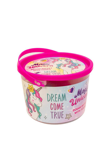 UNICORN مجموعة دلو الطين والعجين على شكل وحيد القرن السحري مع الأدوات - طين وعجين تشكيلي غير سام