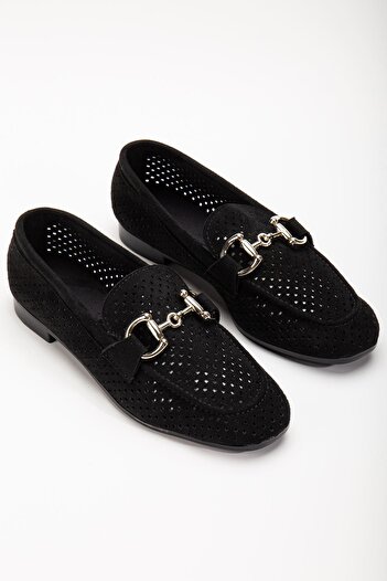 Aymood Μαύρο Suede 401 Μοντέλο Διάτρητες Καθημερινές Γυναικείες Μπαλαρίνες