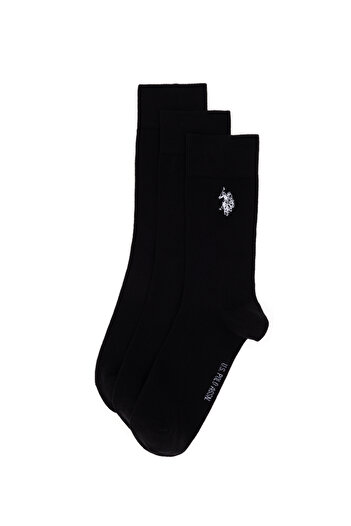 U.S. Polo Assn. Men's Black Socks 50299037 -Vr046