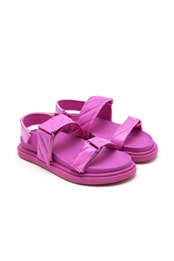 Desa Women's Pink Leather Sandals