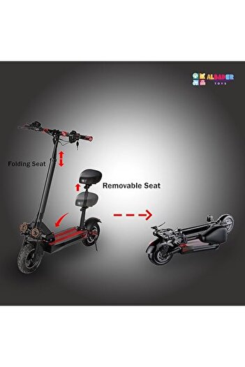ALBADER Electric Kick Scooter V28, Max Speed 57 KM/H Range 30 KM 48V, Foldable Electric Scooter