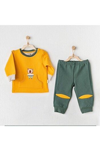andywawa Ac24218 The Woods 2li Bebe Takım Mustard Green