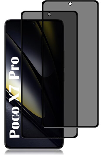 m.tk moveteck For xiaomi poco x7 pro compatible ghost screen protector glass 5d hard privacy tempered glass full cover glass
