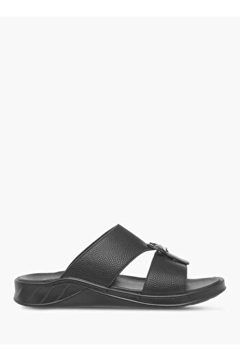 LBL by Shoexpress LBL by Shoexpress Textured Slip-On Arabic Sandals with Buckle Accent