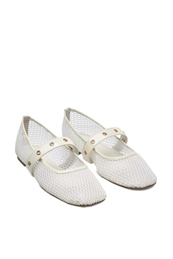 Celeste Women's Textured Slip-On Ballerina Shoes