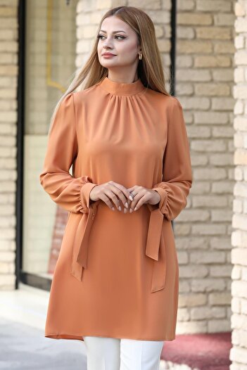 modapodyum Camel Hijab Tunic - Esila