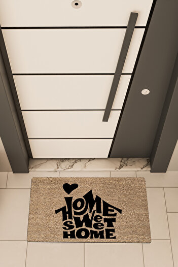 Dormot High Quality Digital Printing Brown, Home Sweet Home1 Themed Door Front Mat