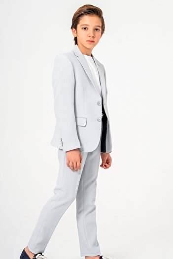 carino's kids Boy's Seersucker Suit - Lycra