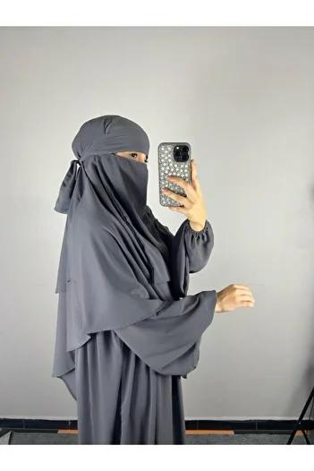 Fashion journey Ferace Hajj Umrah Prayer Hijab Egyptian Medina Silk 3 Pieces
