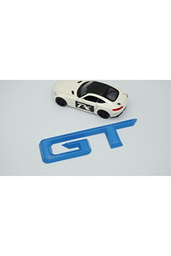 DK Tuning Portbagaj Ford Mustang GT - Logo albastru, compatibil cu emblema.