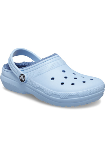 Crocs Classic Lined Clog Kids Slippers207010-4ns Blue Calcite