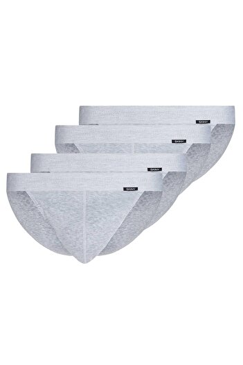 Skiny Herren Tanga-Slip, 4er Pack - Cotton Retro, Unterhose, Feinripp, Baumwolle