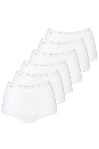 SLOGGI Damen Slip Maxi, 6er Pack - Basic+, einfarbig