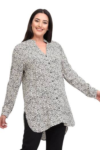 Hanezza Women's Large Size Tunic Combining Comfort and Elegance