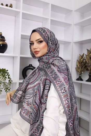 feronis Soft Silk Retro Pattern Cotton Shawl