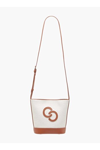 Celeste Monogram Applique Crossbody Bag with Adjustable Strap - W 8 x H 19 x D 22 cm