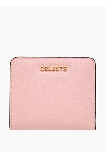 Celeste Textured Wallet with Button Closure - W 2 x H 10.5 x D 9 cm