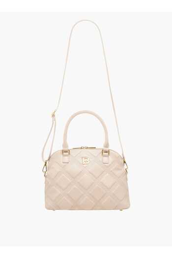 Flora Bella by Shoexpress Flora Bella Quilted Tote Bag with Detachable Strap and Zip Closure