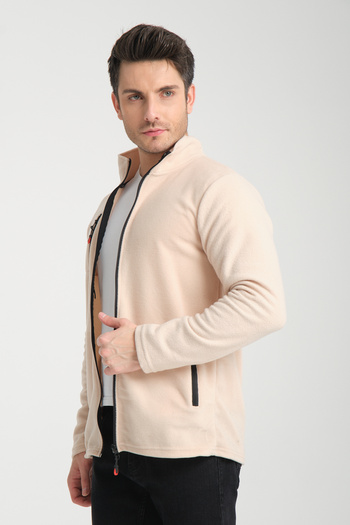 KAPHONE Unisex Fleece Full Zipper 3 Pocket Fleece Jacket