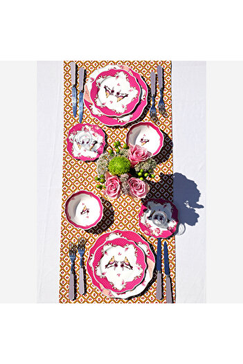 CHIARA ALESSI Allure Pembe Porselen Kase 14 Cm